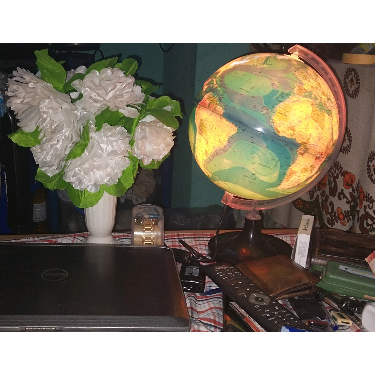 Globe terrestre décoratif lumineux - Photo 3