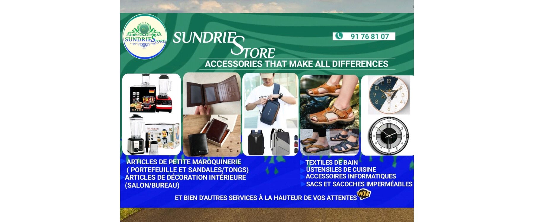 Bannière SUNDRIES STORE