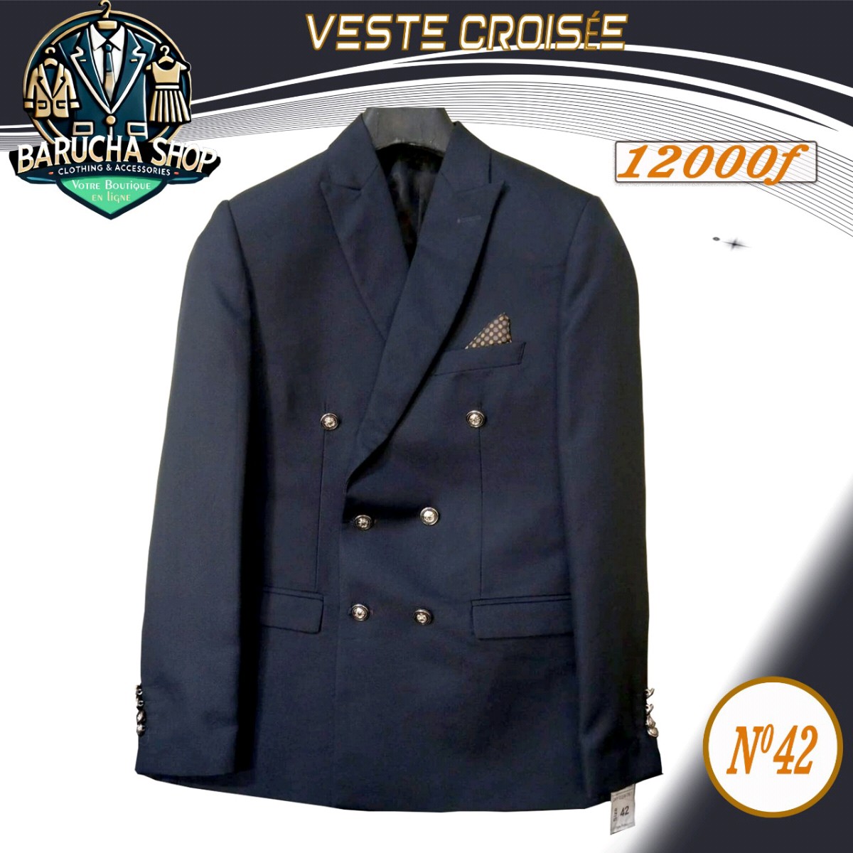 Veste croisée
