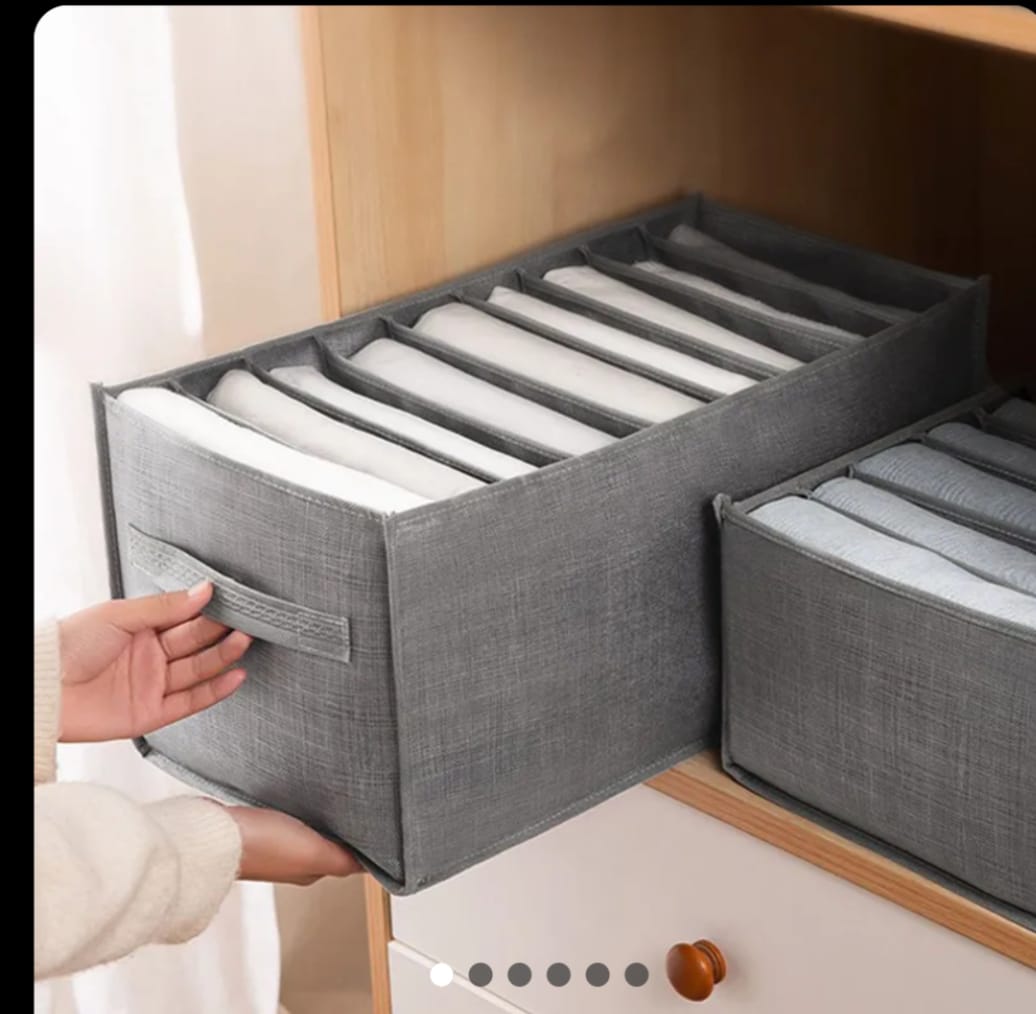 Boîte de rangement en tissu