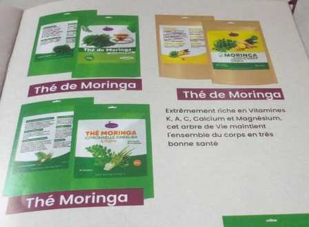 Thé Moringa, Thé Moringa gingembre, Thé Moringa Citronelle Kinkeliba