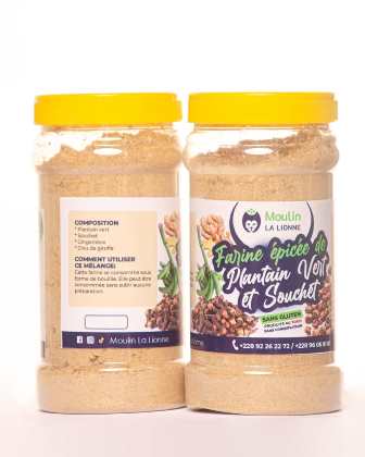 Farine épicée de plantain et souchet