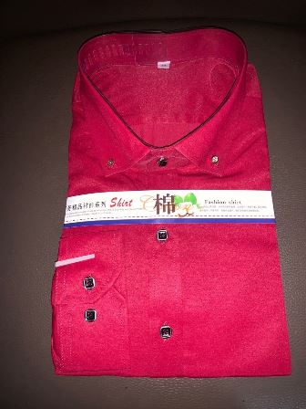Chemise rouge bordeau