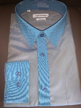 Chemise manche longue cendre