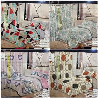 2 draps(3 places/2 places) + 4 taies + 2 rideaux - Photo 3