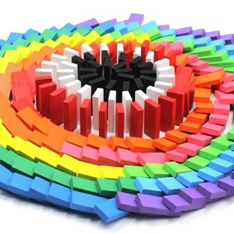 Jeux de Domino coloré - construction et réflexe - Photo 5
