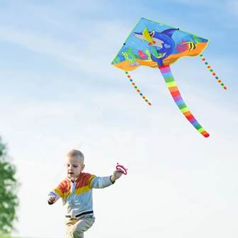 Cerf volant coloré modèles animaux 